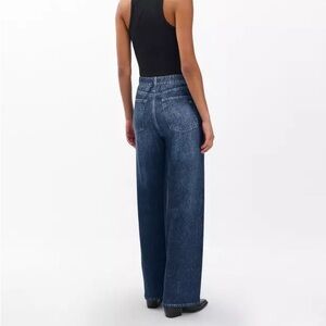 rag & bone Miramar “Sweatpant” Jeans Deep Blue Wide Leg Jeans